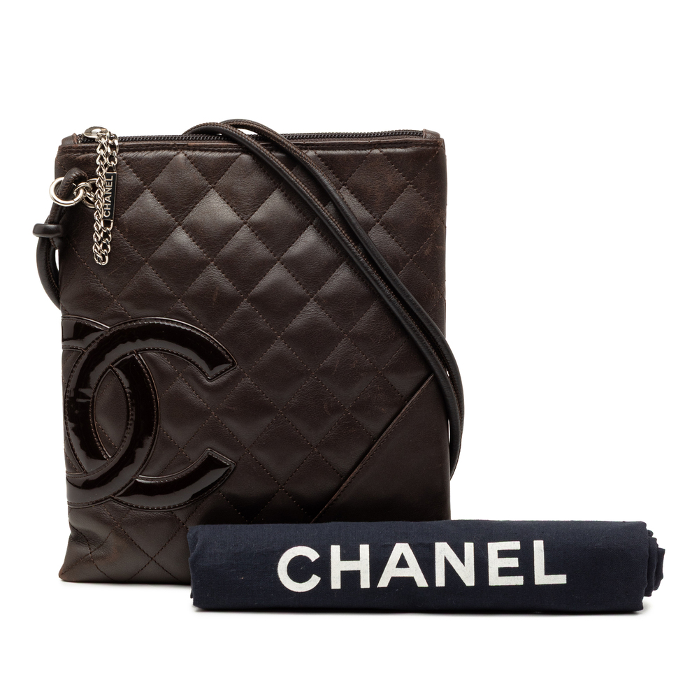 Pre-Loved Chanel Quilted Lambskin Cambon Ligne Flat Crossbody - Picture 8 of 8